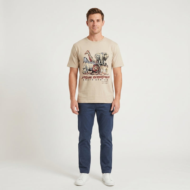Stone Big 5 Adventure T-Shirt featuring a colorful &