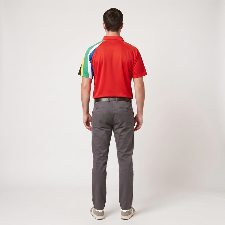 Back view of a red men&